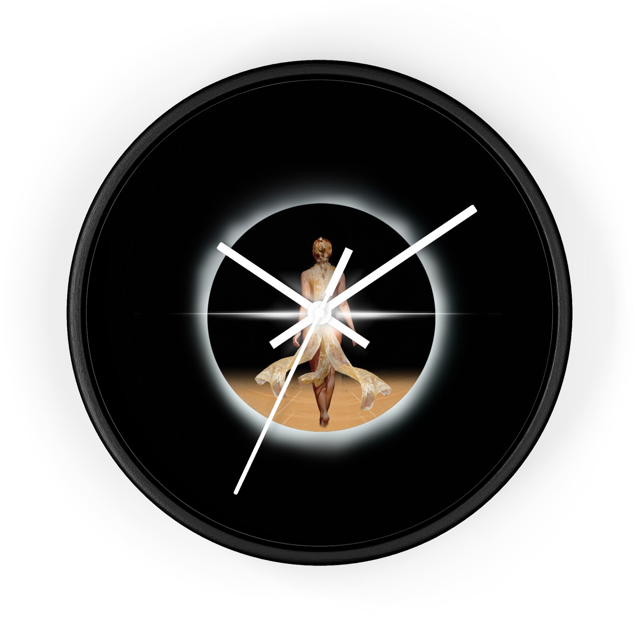 In the Light of the Eclipse Wall clock